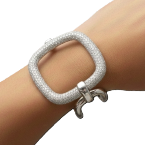 1766316699316 Pulseira com forma geométrica em Prata 925