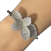 Pulseira Cuff em Prata 925 estilo florado