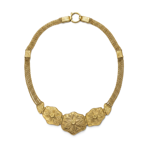 Colar em Ouro 19.25k cinzelado manualmente