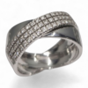 re Anel em Ouro Branco 19.25k com Diamantes