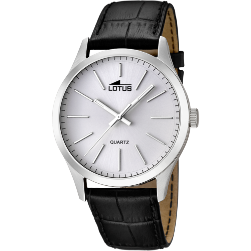 Relógio Lotus Minimalist 15961/1 branco pulseira de couro Homem