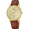 Relógio Lotus 18403/G branco e pulseira de couro Homem