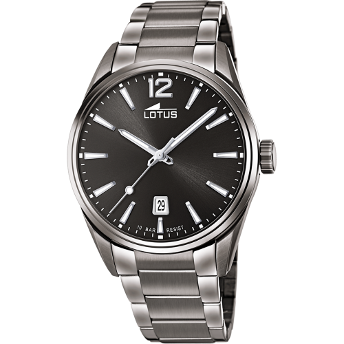 l18684_1 Relógio Lotus Crono 18684/1 cinza pulseira de aço, homem