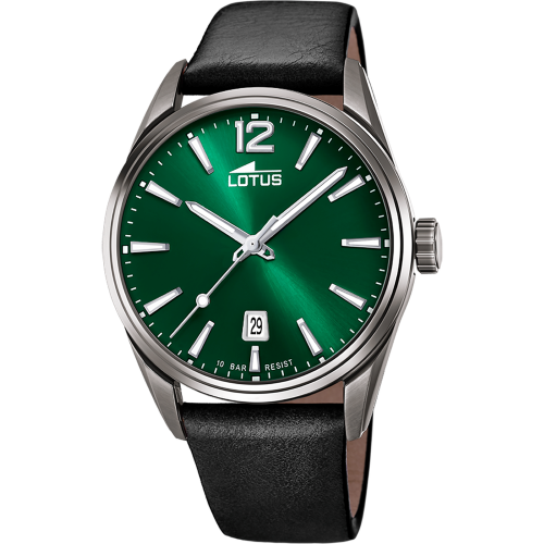 Relógio Lotus Chrono 18693/4 verde pulsera de couro, homem